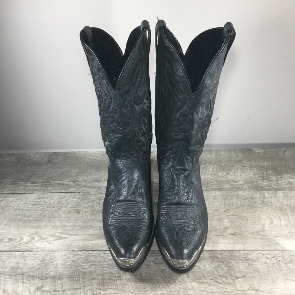 Laredo Men's 7640 East Bound Cowboy Western Pull On Mens Boots Vintage Size 10 - Picture 4 of 12